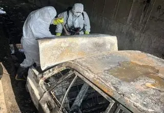 کشف جسد سوخته در صندوق عقب خودروی پراید