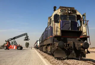 ورود نخستین قطار مستقیم از بلاروس به بندر خشک ریلی آپرین