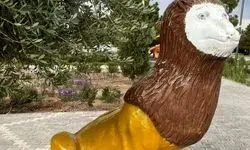 پشت پرده مجسمه های شیر عجیب و غریب در رشت + عکس