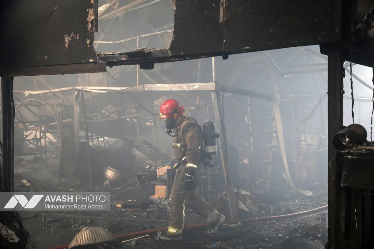 آتش‌سوزی بازار بزرگ جنت‌ - تهران