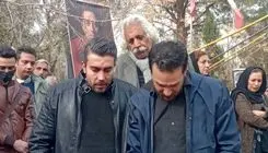 خاکسپاری حمید طالقانی در قطعه هنرمندان