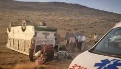 خروج مرگبار مینی‌بوس در جاده کاشمر؛ ۵ زن جان باختند
