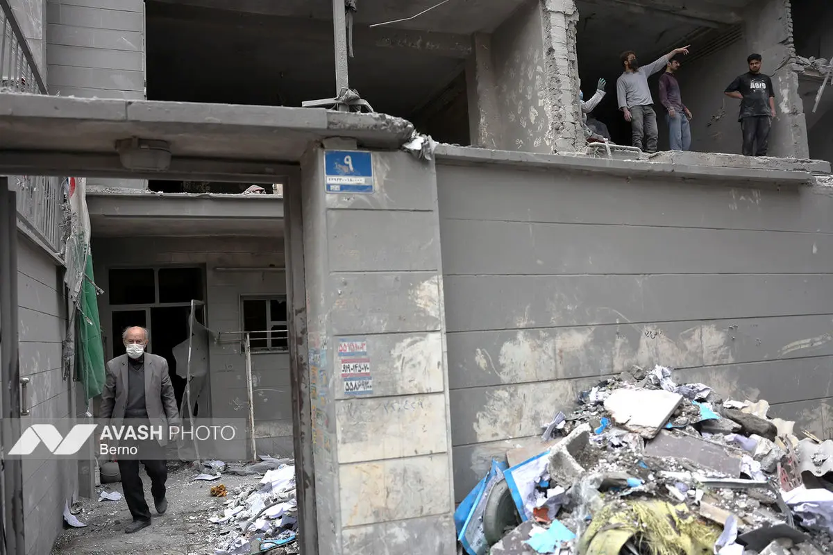 خسارات ناشی از تجاوز هوایی آمریکا و رژیم صهیونیستی به ایران - تهران