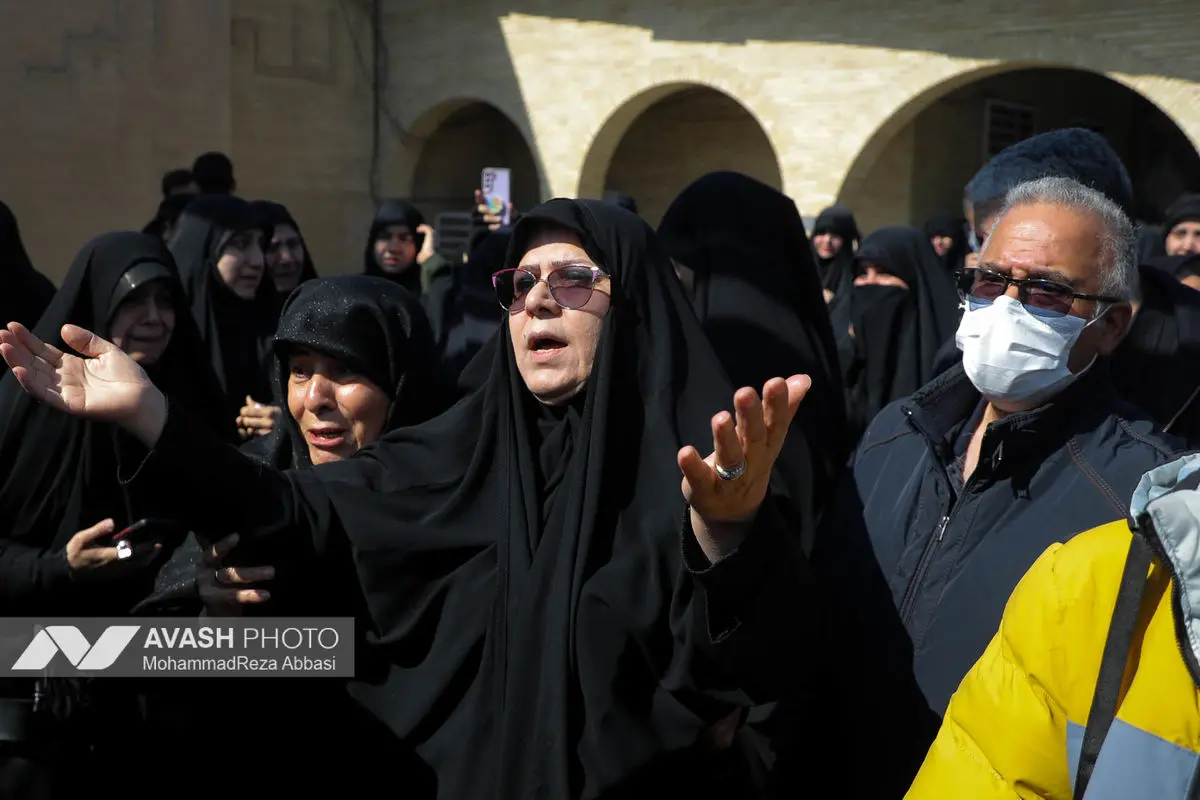 وداع با پیکر شهدای حملات صهیونی-آمریکایی