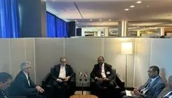 دیدار وزیر امور خارجه جمهوری اسلامی ایران با وزیر امور خارجه سودان
