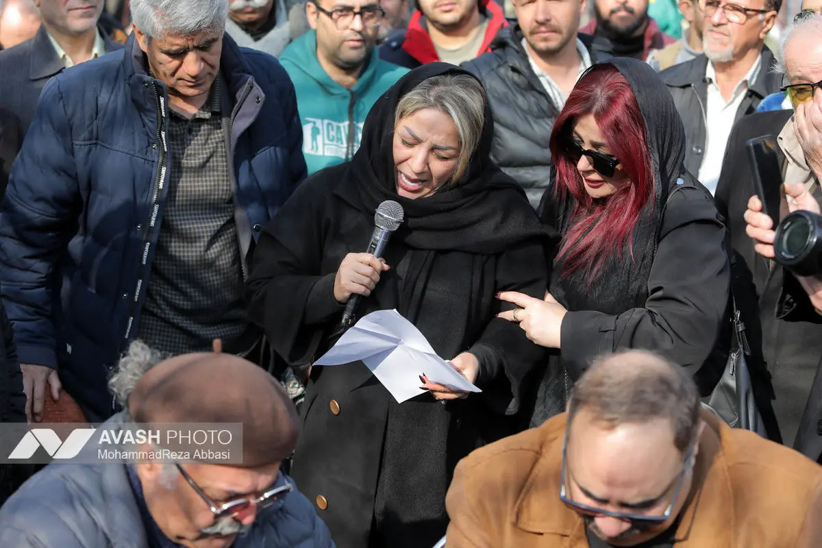 مراسم تشییع و خاکسپاری سعید پیر دوست