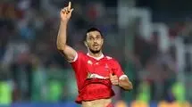 لحظه درگیری  مهاجم پرسپولیس و بازیکن سپاهان