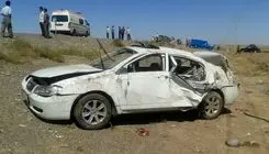 مرگ مادر و کودک یک ساله‌ در تصادف خودرو با حیوان