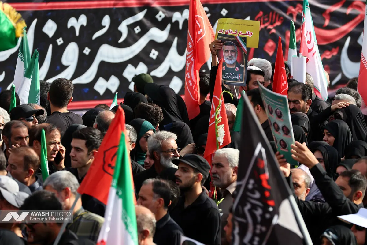 مراسم تشييع پيکر مطهر تعدادي از سرداران و فرماندهان، دانشمندان هسته‌اي