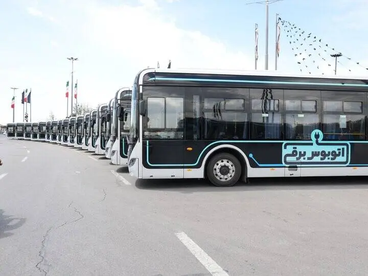  رونمایی از ۵۰ اتوبوس برقی جدید در پایتخت