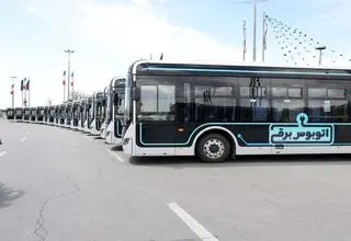  رونمایی از ۵۰ اتوبوس برقی جدید در پایتخت