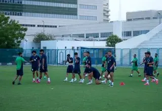 برگزاری تمرین نوبت صبح تیم ملی امید در دبی