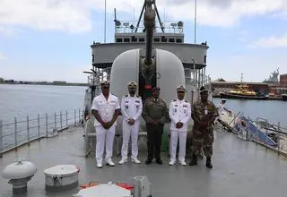 ناوگروه رزمی - اطلاعاتی ایران وارد بندر کیپ تاون آفریقای جنوبی شد