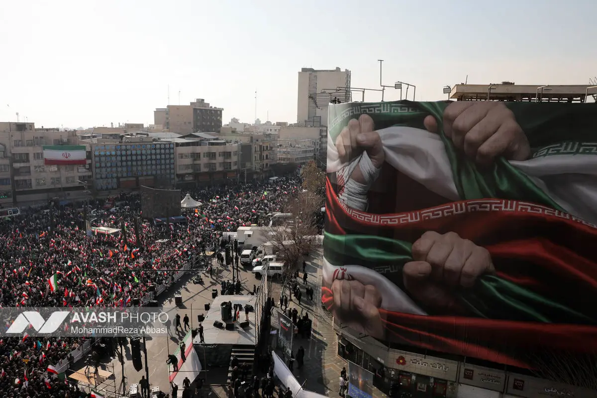راهپیمایی محکومیت اقدامات تروریستی آمریکا و رژیم صهیونیستی علیه ملت ایران - تهران