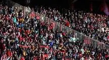 جشن قهرمانی تراکتور در ورزشگاه خانگی