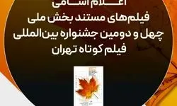 اسامی آثار مستند جشنواره فیلم کوتاه تهران اعلام شد