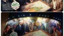 رونمایی از دیوارنگاره میدان ولیعصر با تصاویری از فرشچیان، اعتصامی و تختی