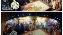 رونمایی از دیوارنگاره میدان ولیعصر با تصاویری از فرشچیان، اعتصامی و تختی