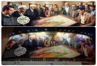 رونمایی از دیوارنگاره میدان ولیعصر با تصاویری از فرشچیان، اعتصامی و تختی