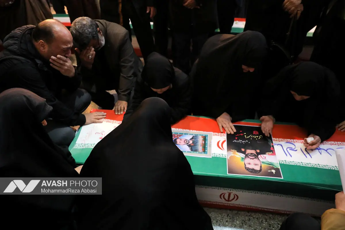 وداع با پیکر شهدای حملات صهیونی-آمریکایی