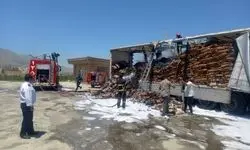 آتش‌سوزی وحشتناک تریلی حامل زغال