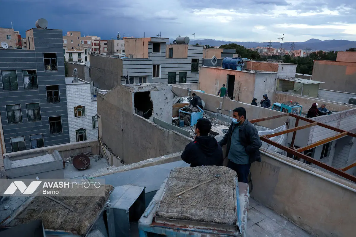 خسارات ناشی از تجاوز هوایی آمریکا و رژیم صهیونیستی تهران ـ۷ فروردین ۱۴۰۵