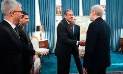 دیدار مقام امنیتی هند با لاریجانی