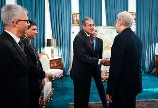 دیدار مقام امنیتی هند با لاریجانی
