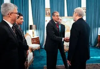 دیدار مقام امنیتی هند با لاریجانی