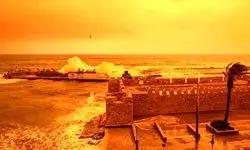  جزیره کرت نارنجی شد/ تصاویر