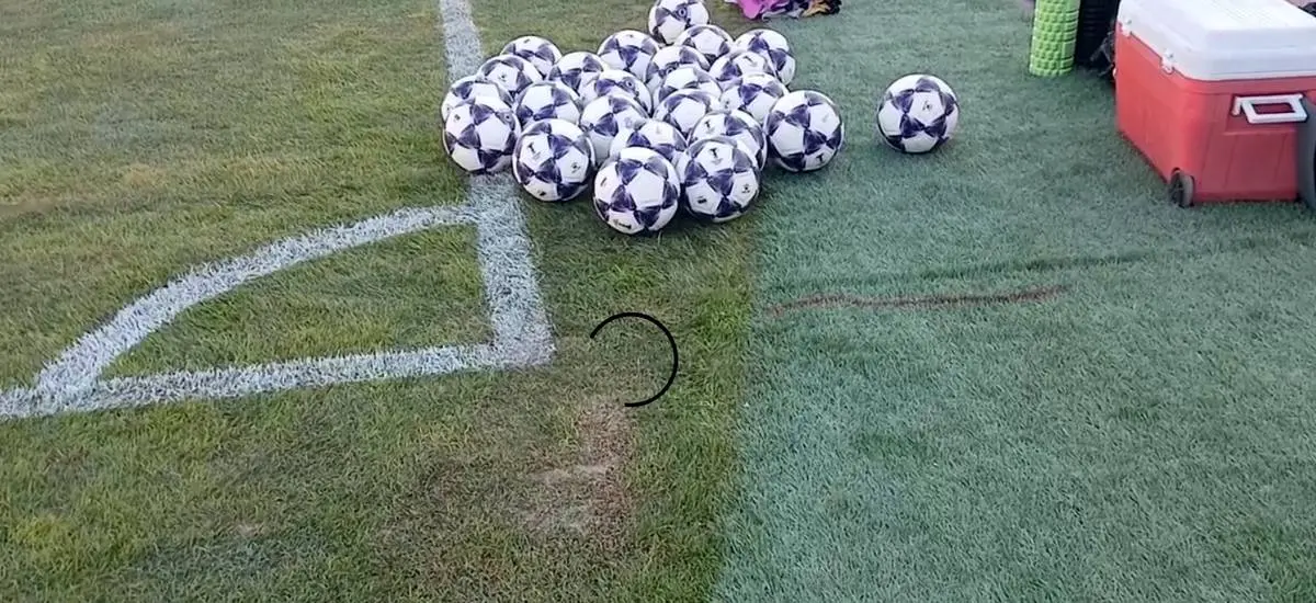 شرایط نامناسب چمن ورزشگاه یادگار قبل از بازی تراکتور با الشرطه