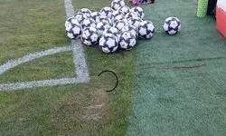 شرایط نامناسب چمن ورزشگاه یادگار قبل از بازی تراکتور با الشرطه