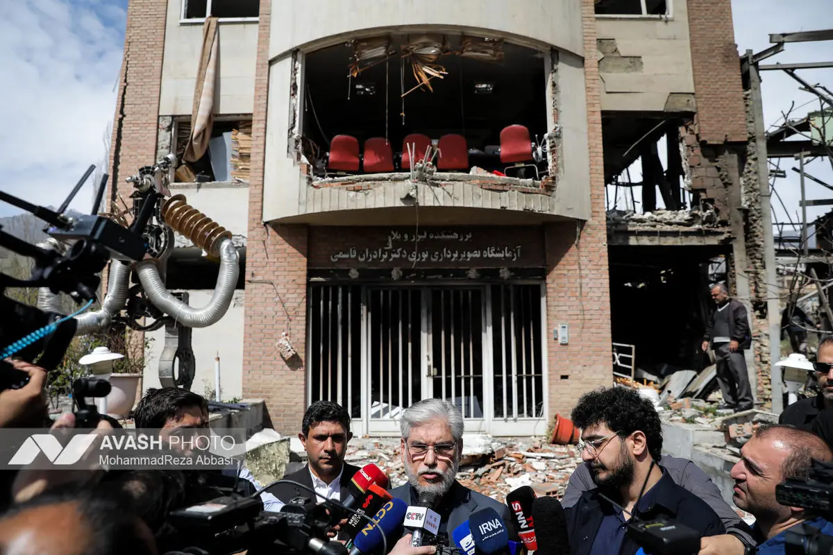 آثار حملات هوایی به دانشگاه شهید بهشتی ایران