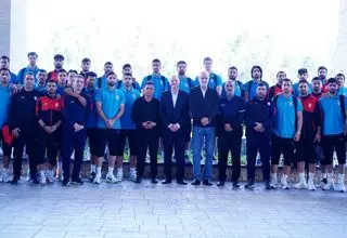 عکس مهم از اردوی تیم ملی با آقای رئیس!
