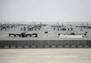 فعالیت عادی در پایگاه نظامی آمریکا در قطر
