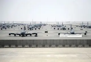 فعالیت عادی در پایگاه نظامی آمریکا در قطر