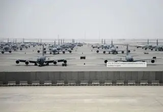 فعالیت عادی در پایگاه نظامی آمریکا در قطر