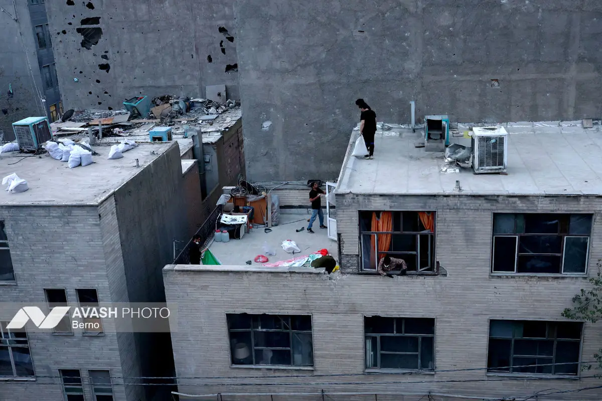 خسارات ناشی از تجاوز هوایی آمریکا و رژیم صهیونیستی تهران ـ۷ فروردین ۱۴۰۵