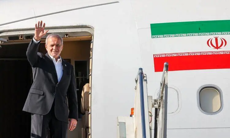 پزشکیان قزاقستان را به مقصد ترکمنستان ترک کرد