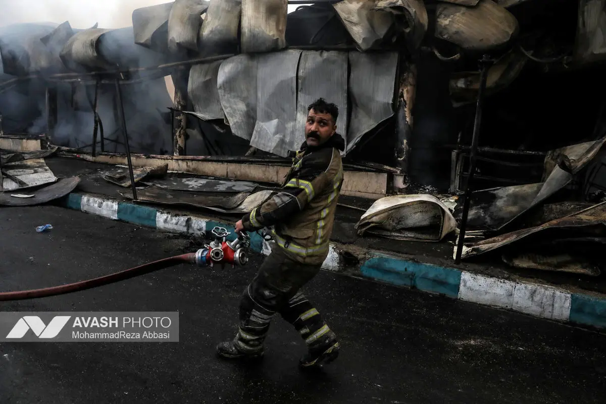 آتش‌سوزی بازار بزرگ جنت‌ - تهران