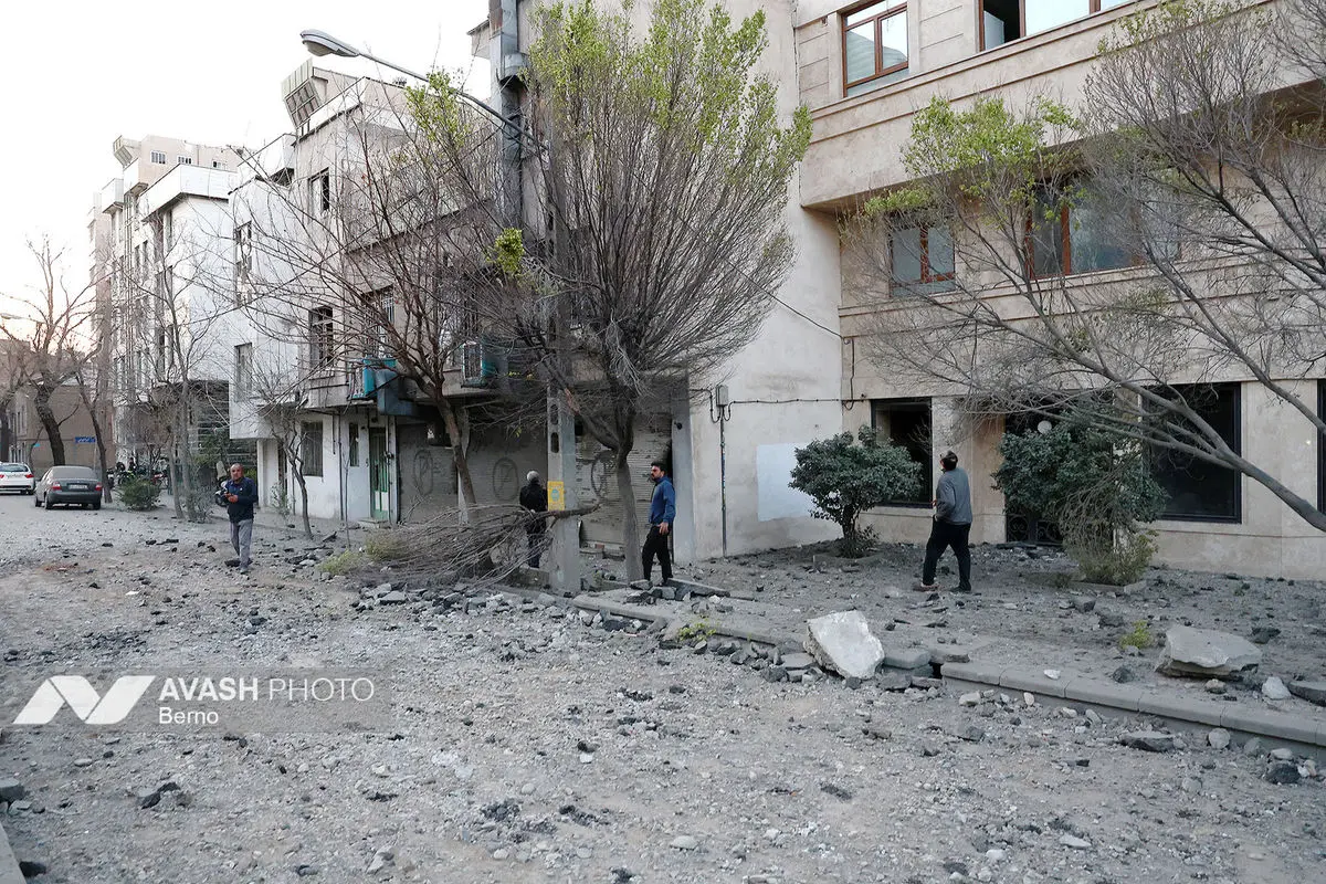 حمله هوایی صبح  امروز به تهران