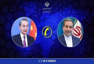 گفتگوی تلفنی وزرای امور خارجه جمهوری اسلامی ایران و چین