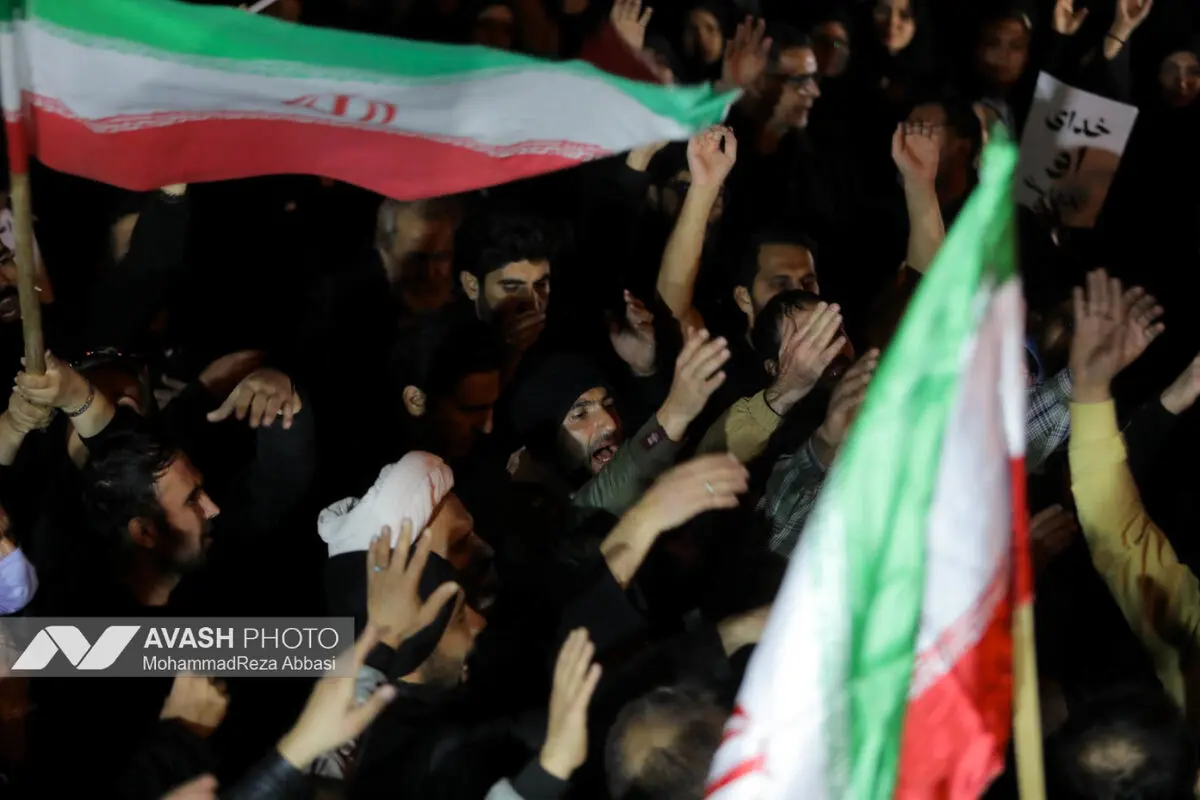 مراسم عزاداری در سوگ رهبر شهید انقلاب - تهران