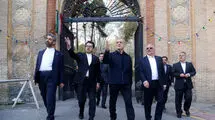  بازدید سرزده رئیس جمهور از بخش های آسیب از جنگ مجموعه سعدآباد