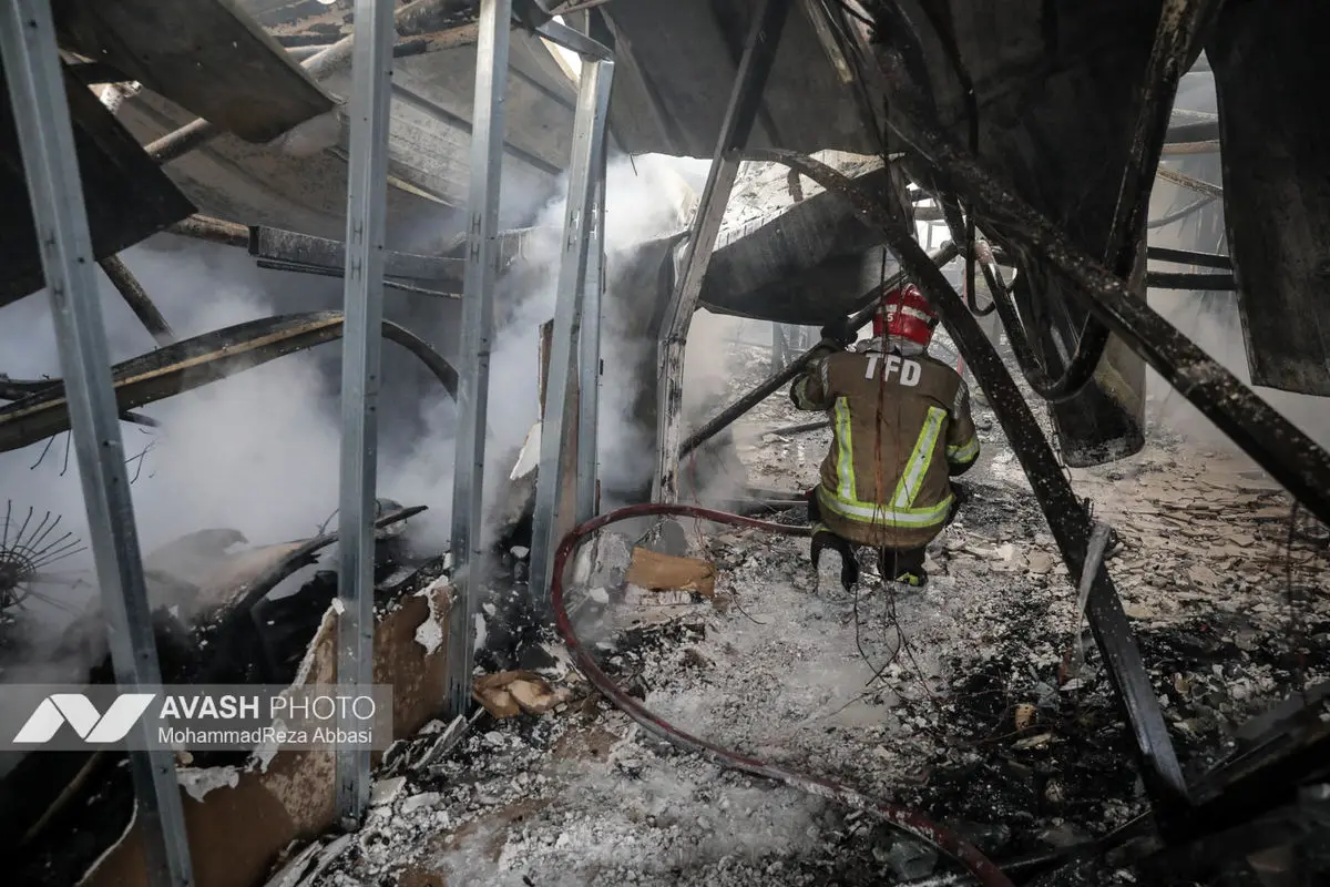 آتش‌سوزی بازار بزرگ جنت‌ - تهران