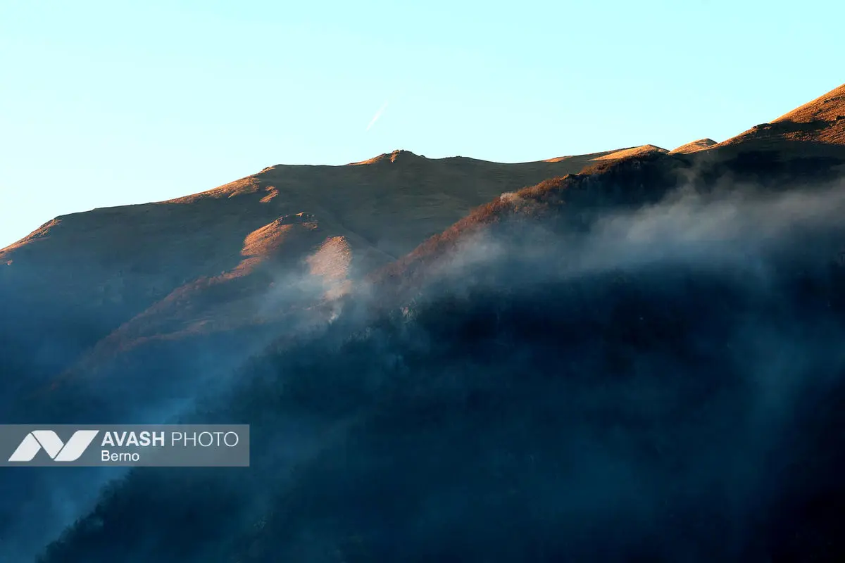 آتش‌سوزی مناطق کوهستانی روستاهای دلیر و الیت