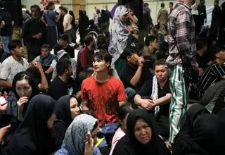 یورش ناگهانی اتباع افغانستان در خوزستان برای خروج از مرز + عکس