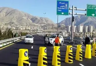انسداد جاده چالوس برای تعمیرات