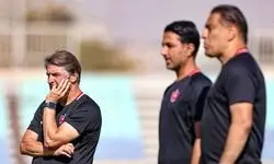 پرسپولیس با دستیاران وحید هاشمیان تمرین کرد