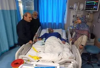 پیمان جبلی به عیادت همکارانش رفت